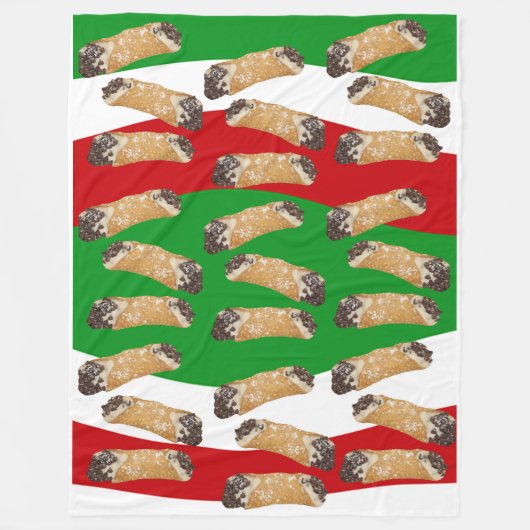 Italiaans Cannoli dessert Fleece Deken (Voorkant)