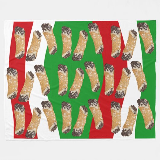Italiaans Cannoli dessert Fleece Deken (Voorkant (Horizontaal))