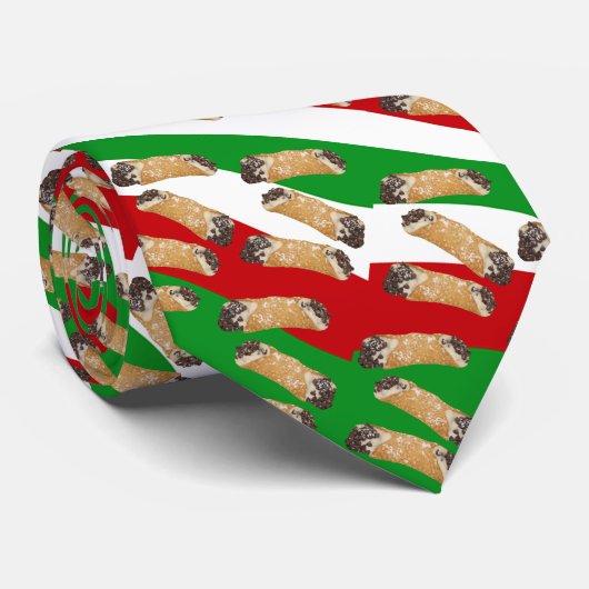 Italiaans Cannoli dessert Stropdas (Opgerold)