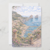 Italiaans Capri That's Amore Bruiloftsfeest Kaart (Achterkant)