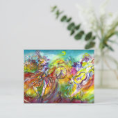 ITALIAANS CARNAVAL / Maskerade Dans en Muziek Uitnodiging Briefkaart (Staand voorkant)