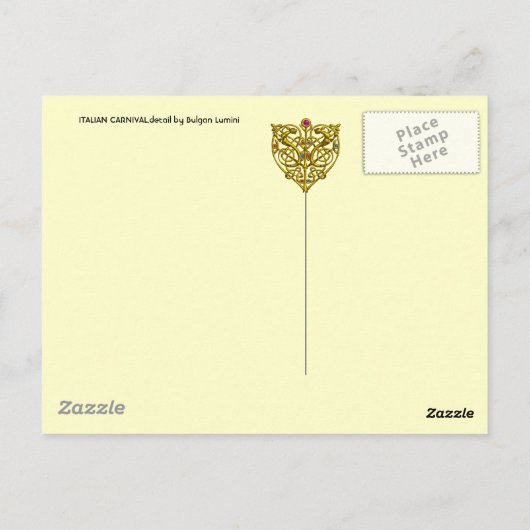 ITALIAANS CARNIVAL / Dance,Music,Theater Briefkaart (Achterkant)