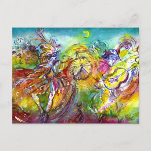ITALIAANS CARNIVAL / Dance,Music,Theater Briefkaart (Voorkant)