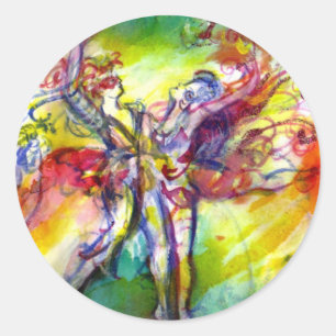 ITALIAANS CARNIVAL / Dance,Music,Theater Ronde Sticker