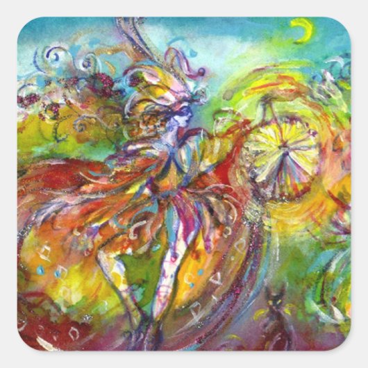 ITALIAANS CARNIVAL / Dance,Music,Theater Vierkante Sticker (Voorkant)