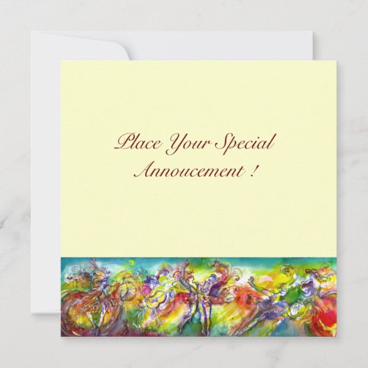 ITALIAANS CARNIVAL Masquerade Ball, Dance and Musi Aankondiging (Voorkant)