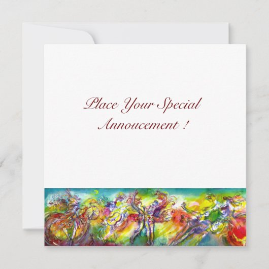 ITALIAANS CARNIVAL Masquerade Ball, Dance and Musi Aankondiging (Voorkant)