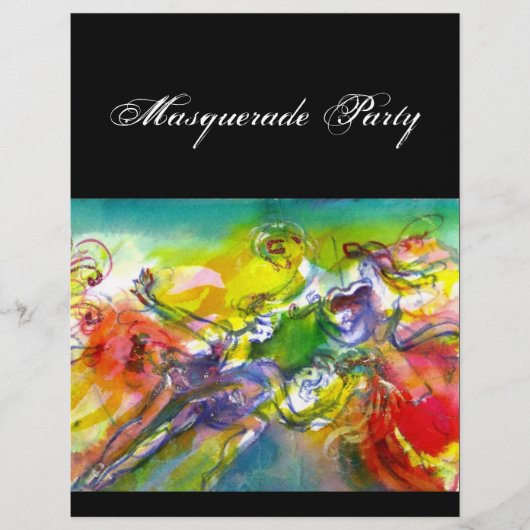 ITALIAANS CARNIVAL Masquerade Ball, Dance and Musi Flyer (Voorkant)