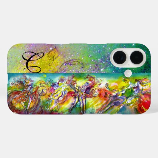 ITALIAANS CARNIVAL MONOGRAM/Dance,Music,Theater Case-Mate iPhone Case (Achterkant (horizontaal))