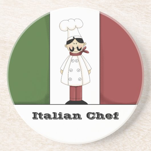 Italiaans Chef #6 Onderzetter (Voorkant)