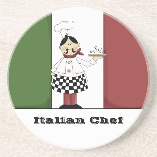 Italiaans Chef #7 Onderzetter (Voorkant)