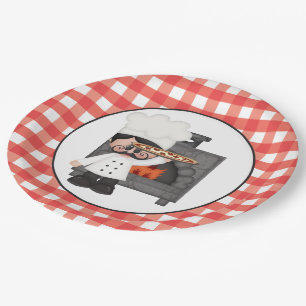 Italiaans chef Baking Pizza party paper bord