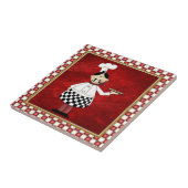 Italiaans Chef keuken tegel Tegeltje (Zijkant)