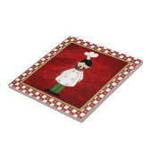 Italiaans chef keuken tegel tegeltje (Zijkant)