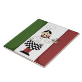 Italiaans chef-kok leuke keuken tegel tegeltje (Zijkant)