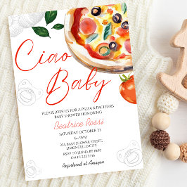 Italiaans Ciao Baby Pizza Baby shower Kaart
