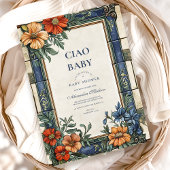 Italiaans Ciao Baby shower Kaart
