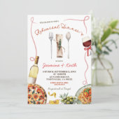 Italiaans Ciao Bella repetitiediner Kaart (Staand voorkant)