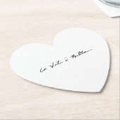 italiaans citaat la vita é bella stone onderzetter (Gekanteld)