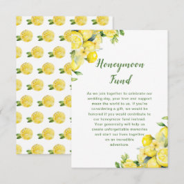 Italiaans citroen groen Lijst bruiloft Informatiekaartje