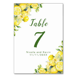 Italiaans citroen groen Lijst bruiloft Kaart