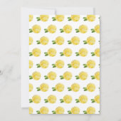 Italiaans citroen groen Lijst bruiloft Kaart (Achterkant)