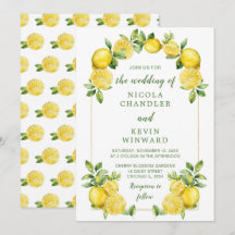 Italiaans citroen groen Lijst bruiloft