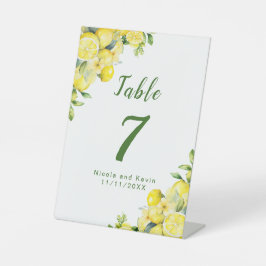 Italiaans citroen groen Lijst bruiloft Reclamebord Met Voetstuk