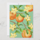 Italiaans citroen sinaasappel bloemenschrift vrijg kaart (Achterkant)