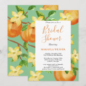 Italiaans citroen sinaasappel bloemenschrift vrijg kaart (Voorkant / Achterkant)