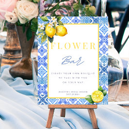 Italiaans Citroen Vrijgezellenfeest Bloem Bar Teke Poster