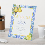 Italiaans Citroen Vrijgezellenfeest Mimosa Sign Po Reclamebord Met Voetstuk (Insitu)