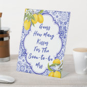 Italiaans citroen Vrijgezellenfeest Raad eens hoev Reclamebord Met Voetstuk (Insitu)