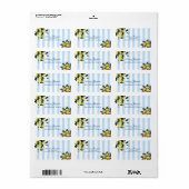 Italiaans citroenadreslabel etiket (Full Sheet)