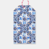 Italiaans citroenen bougainvillea vrijgezellenfees cadeaulabel (Achterkant)