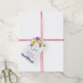 Italiaans citroenen bougainvillea vrijgezellenfees cadeaulabel (Met Touw)