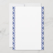 Italiaans Citrus Blauwe Tegels Zomer Vrijgezellenf Kaart (Achterkant)