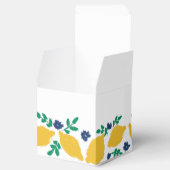 Italiaans Citrus Lemon Hand Drawn Wedding Bedankdoosjes (Geopend)