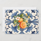  Italiaans | Citrus Sinaasappel Eerste Verjaardag Kaart (Achterkant)