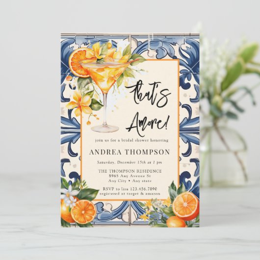  Italiaans | Citrus Sinaasappel | VRIJGEZELLENFEES Kaart (Staand voorkant)