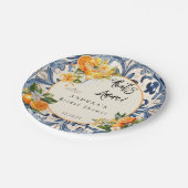  Italiaans | Citrus Sinaasappel | VRIJGEZELLENFEES Papieren Bordje (Gekanteld)