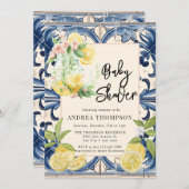 Italiaans | citruscitroen | BABY SHOWER Kaart (Voorkant / Achterkant)