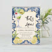  Italiaans | citruscitroen | VRIJGEZELLENFEEST Kaart (Staand voorkant)