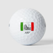** Italiaans Colosseum Vlag Ciao Italia Italië Golfballen (Voorkant)