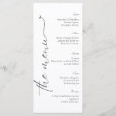 Italiaans Comomeer Italië bruiloft Menu (Voorkant)