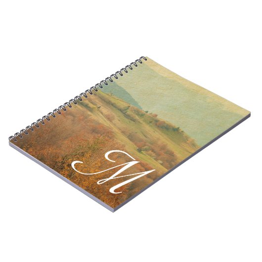 Italiaans Country Side Monogram Initiaal Notitiebo Notitieboek (Linkerzijde)