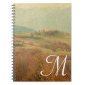 Italiaans Country Side Monogram Initiaal Notitiebo Notitieboek (Voorkant)