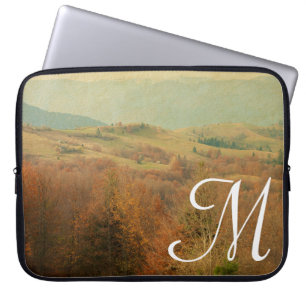 Italiaans Country Side Roll Monogram 15" Laptop Ho Laptop Sleeve