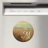 Italiaans Country Side Rolli Monogram Initiaal mag Magneet (Insitu (Vaatwasser))
