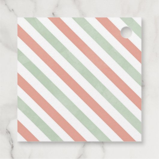 Italiaans Crest Party Favor Label (Achterkant)